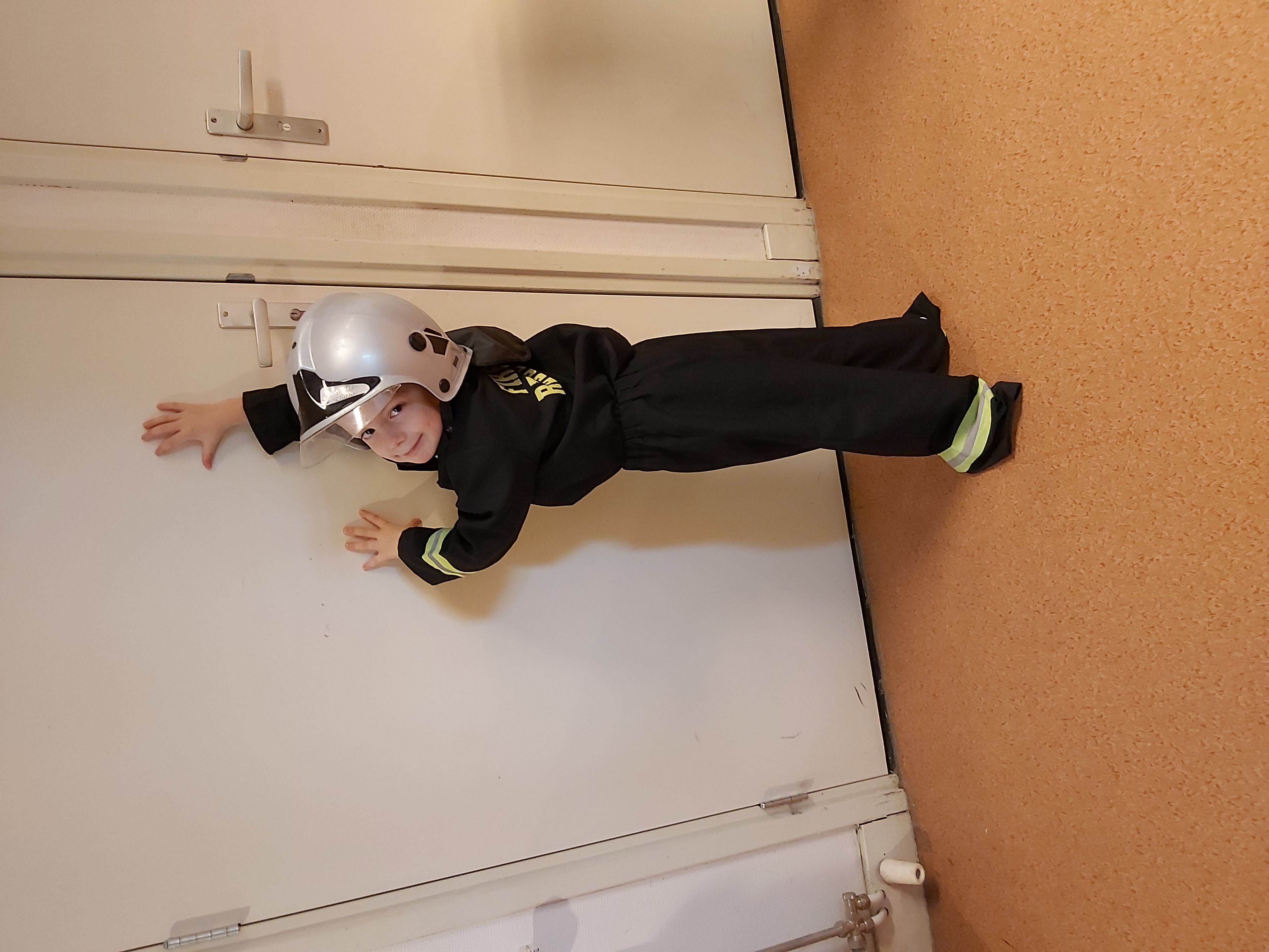 Brandweer /tulpen en juf Pauline