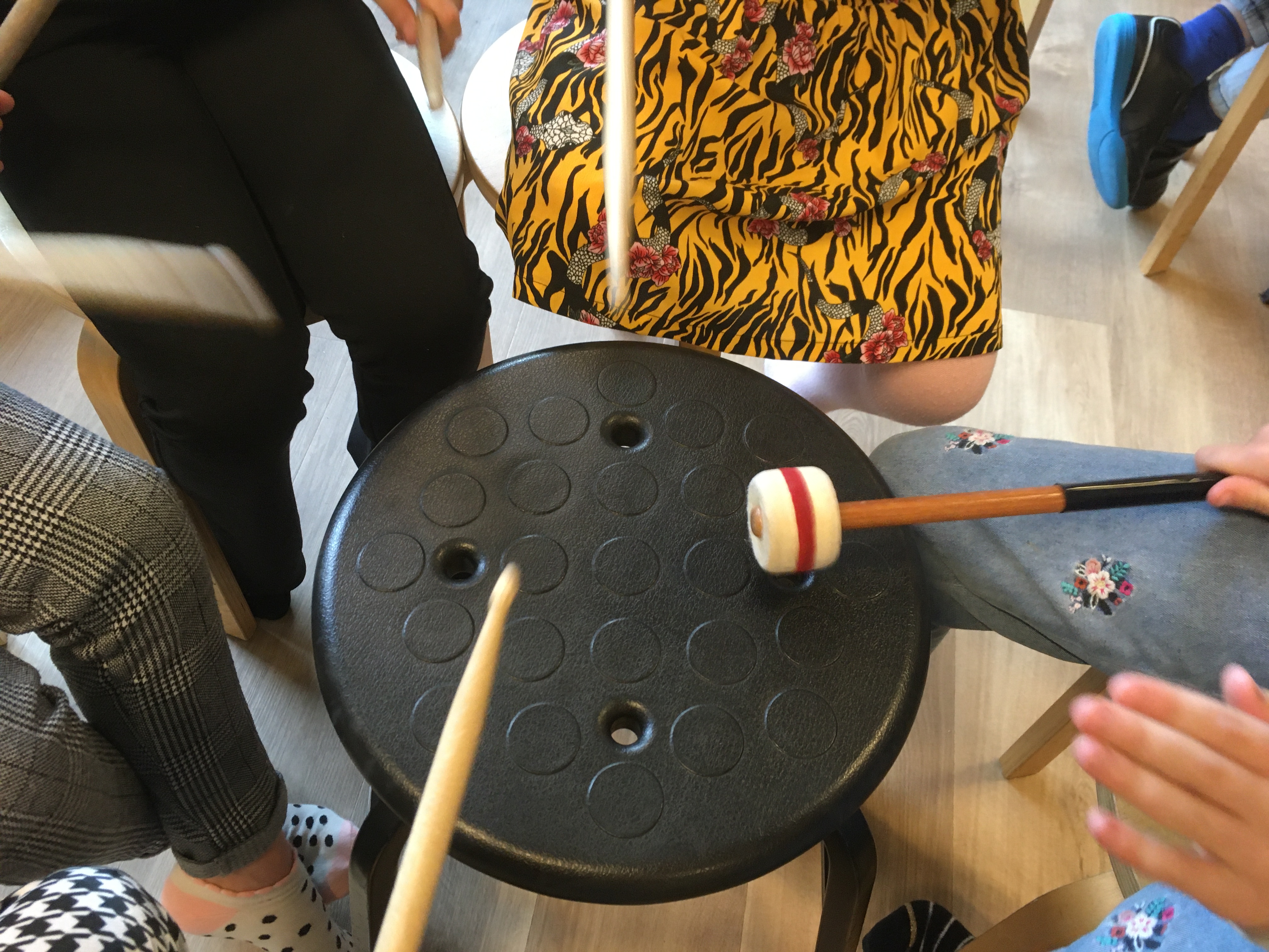 Muziekles van meester Jantje