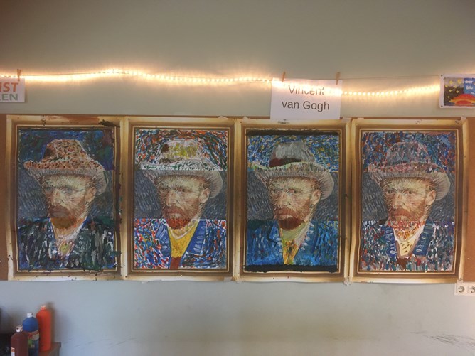 Kunstweken De Meerkoet groep 5-6 Van Gogh