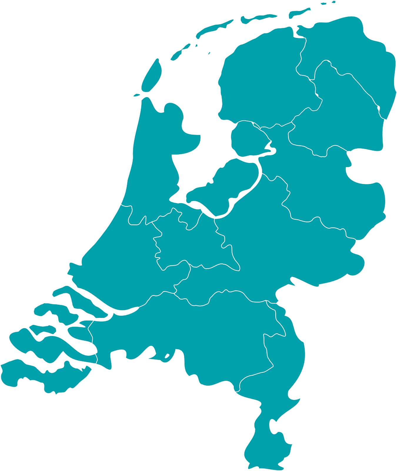 Topografie Nederland